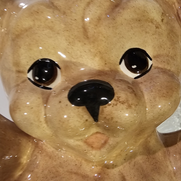 Ceramic teddy bear figurine - Picture 4 of 5